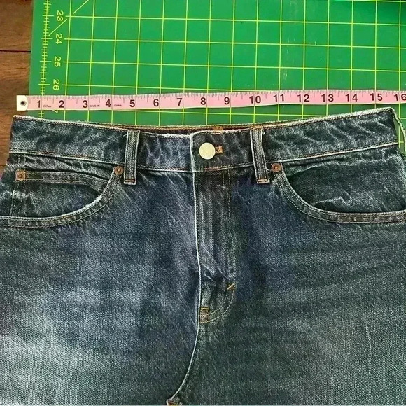 Free People raw‎ hem denim mini skirt - Picture 6 of 10